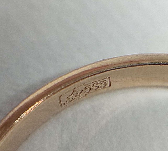 Кольцо из красного и белого золота с бриллиантом (-ми) (32830291) 6