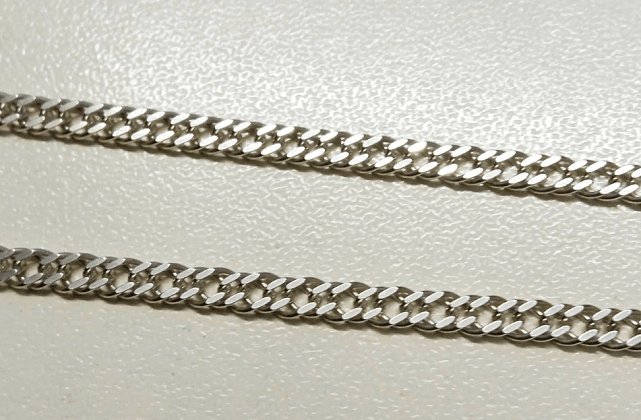 Серебряная цепь с плетением Двойной ромб (30404395) 1