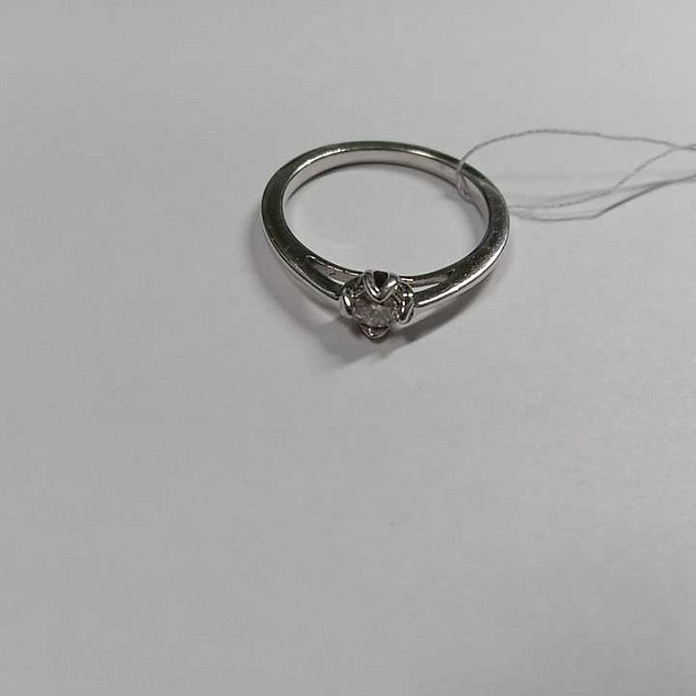 Кольцо из белого золота с бриллиантами (27417502) 1