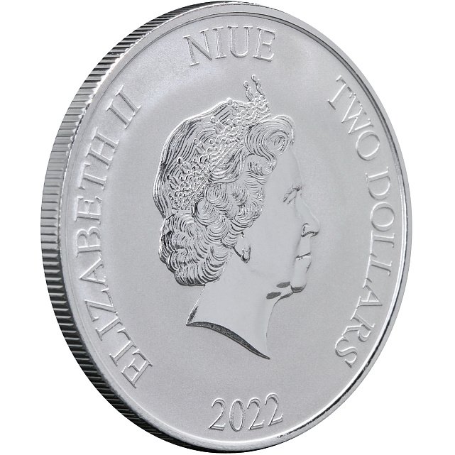 Серебряная монета 1oz Леди и Бродяга 2 доллара 2022 Ниуэ (29128444) 3
