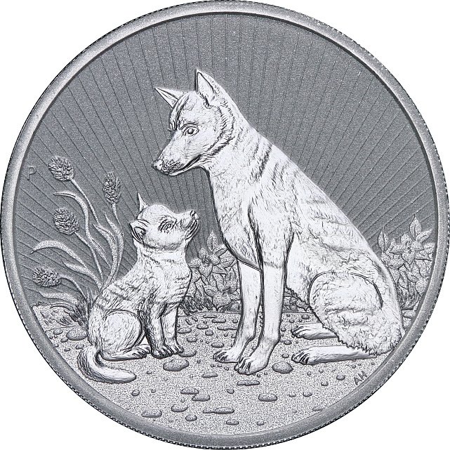 Серебряная монета 2oz Динго Следующее Поколение 2 доллара 2022 Австралия (29244017) 8
