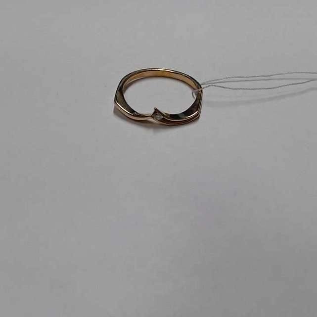 Кольцо из красного золота с бриллиантом (-ми) (27417417) 5