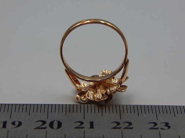 Кольцо из красного и желтого золота (33668595) 3