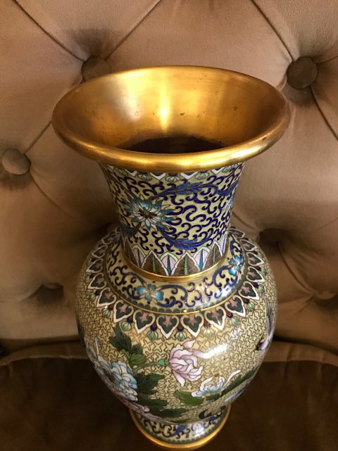 Декоративная ваза в Клуазоне (Китай) 31170687 1