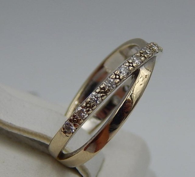 Кольцо из белого золота с бриллиантом (-ми) (28660478 2