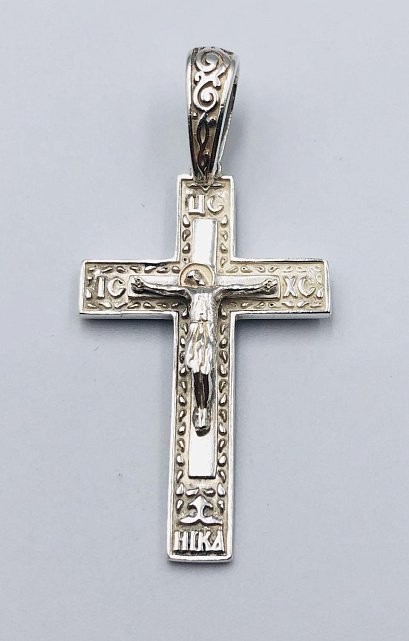 Срібний підвіс-хрест (32824459) 0