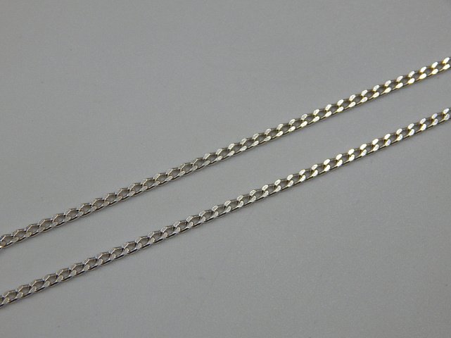 Серебряная цепь с плетением панцирное (32198393) 1