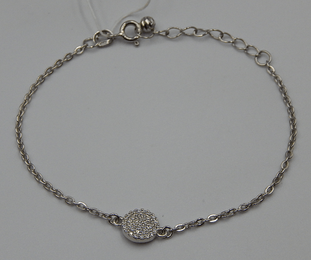 Срібний браслет із цирконієм (30973168) 0