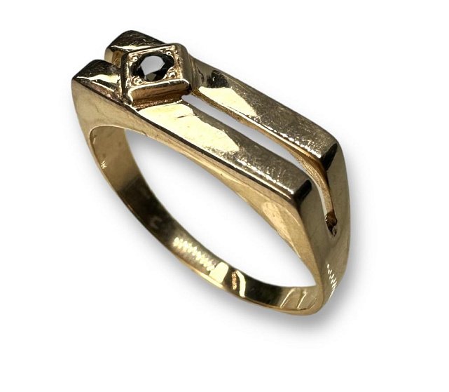 Перстень из красного золота с цирконием (31764904) 0