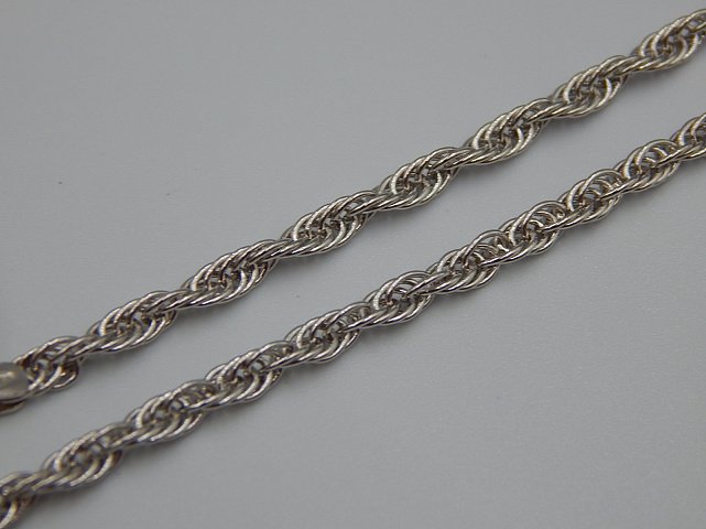 Серебряная цепь с плетением Кордовое (30554177) 0