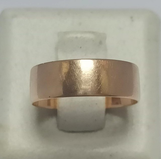 Обручальное кольцо из красного золота (33952924)  0