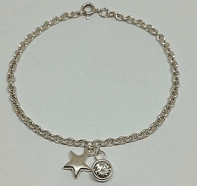 Срібний браслет з підвісами (33743735) 0