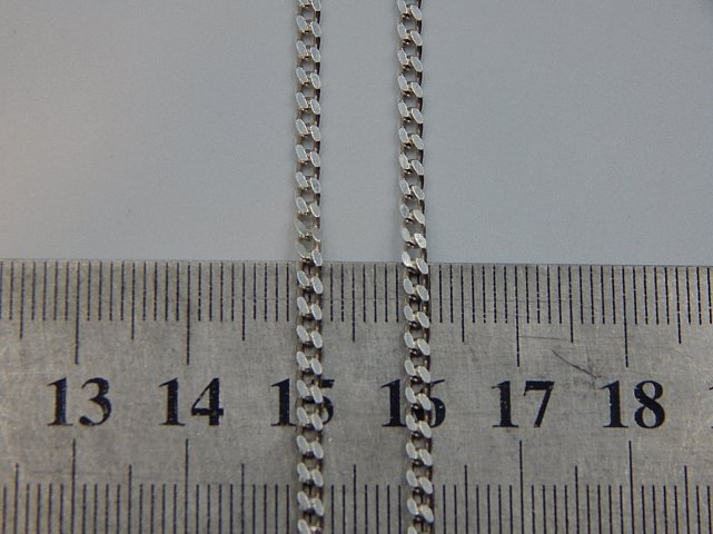 Срібний ланцюг з плетінням Панцирне (32360170) 2