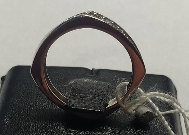 Серебряное кольцо с цирконием (29439964) 2