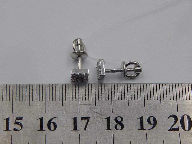 Серебряные серьги с цирконием (31291545) 3
