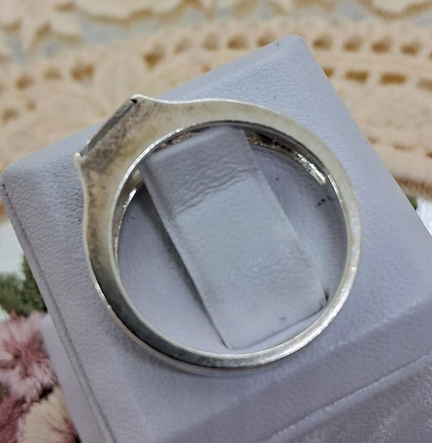 Серебряное кольцо с цирконием (32648770) 5