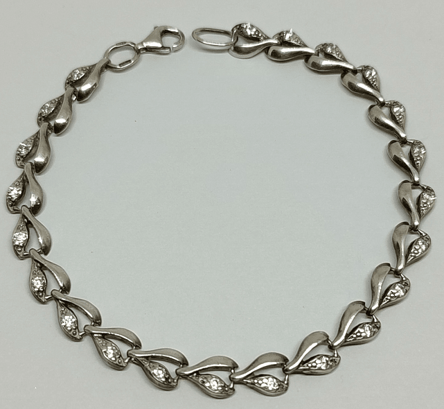 Срібний браслет із цирконієм (33471972) 0