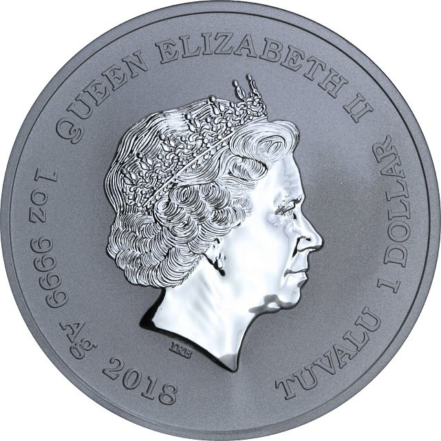 Серебряная монета 1oz Тор 1 доллар 2018 Тувалу (29127613) 1