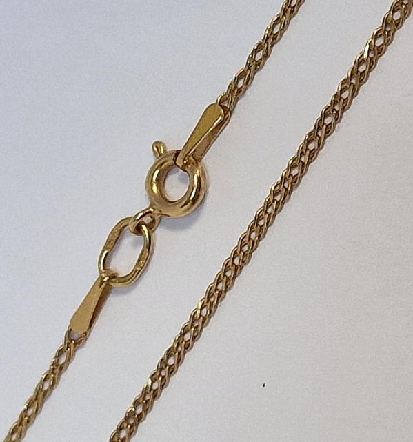 Ланцюжок з жовтого золота з плетінням подвійний Ромб (33723183) 0