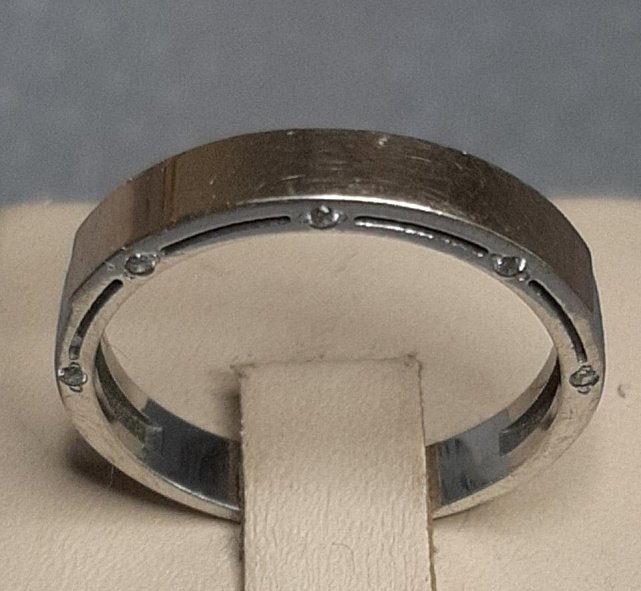 Серебряное кольцо с позолотой и цирконием (30591507) 0