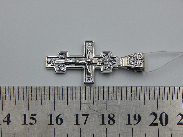 Срібний підвіс-хрест (31847025) 3