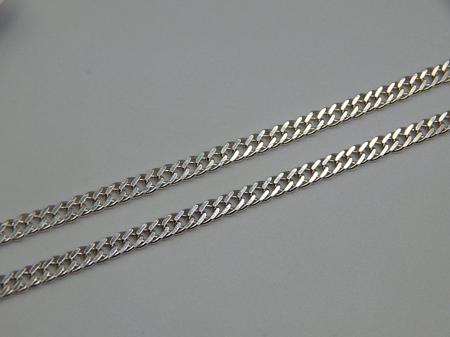 Серебряная цепь с плетением Двойной ромб (32198405) 1