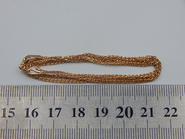 Ланцюжок з червоного золота з плетінням Нонна (33747594) 3