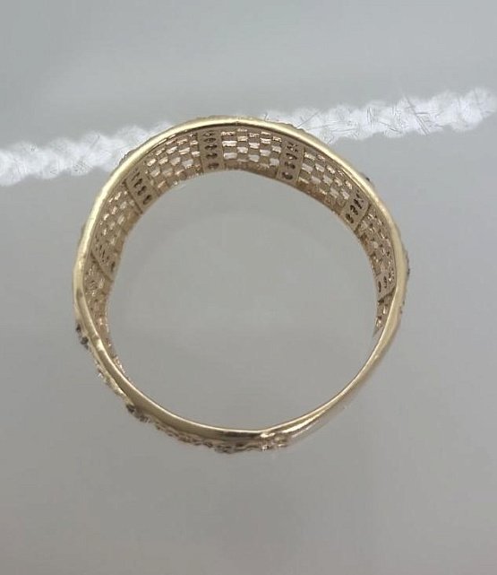 Кольцо из желтого и белого золота с бриллиантом (-ми) (32290111) 3