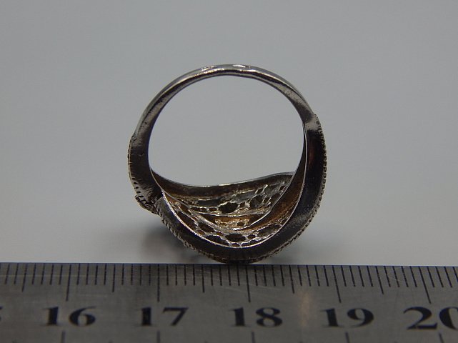 Серебряное кольцо с цирконием (33243638) 3