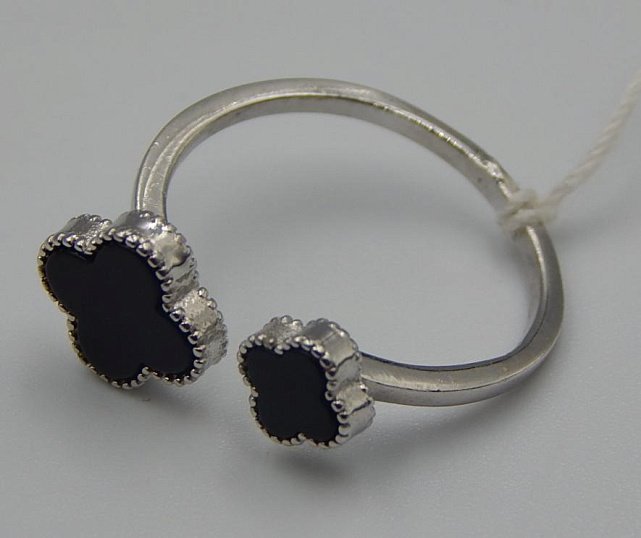 Серебряное кольцо с ониксом (31385273) 2