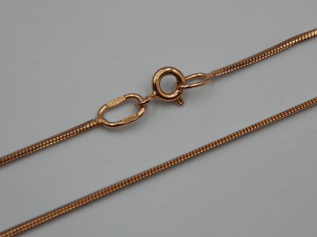 Цепь из красного золота с плетением Снейк (33215800) 0