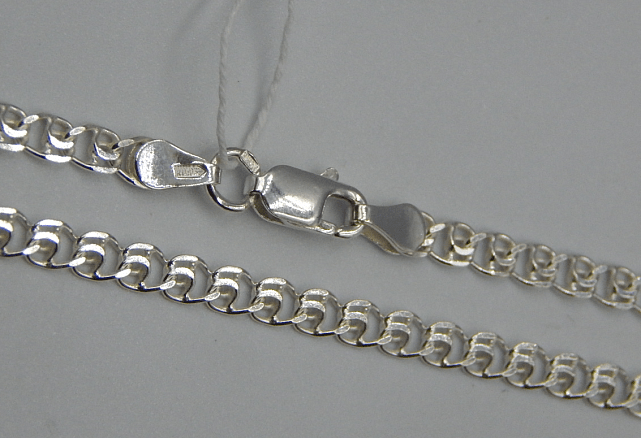 Срібний ланцюг із плетінням Лав (32278070) 0