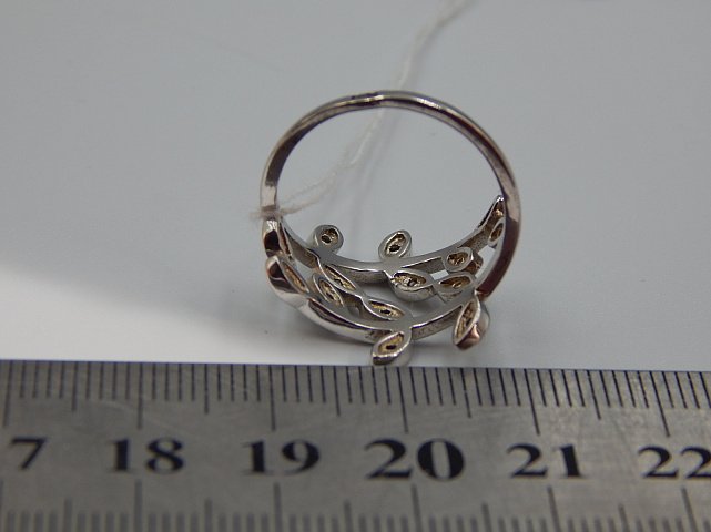 Серебряное кольцо с цирконием (30667567) 6