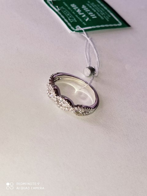 Серебряное кольцо с цирконием (15470678) 1