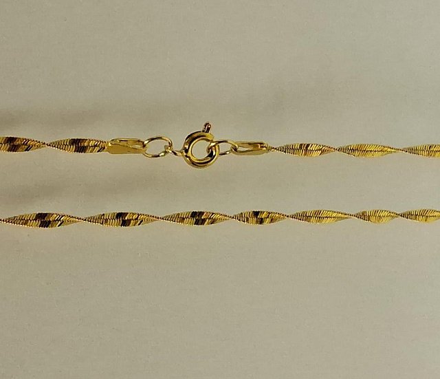 Цепь из желтого золота с плетением Фантазийное (31230296) 0