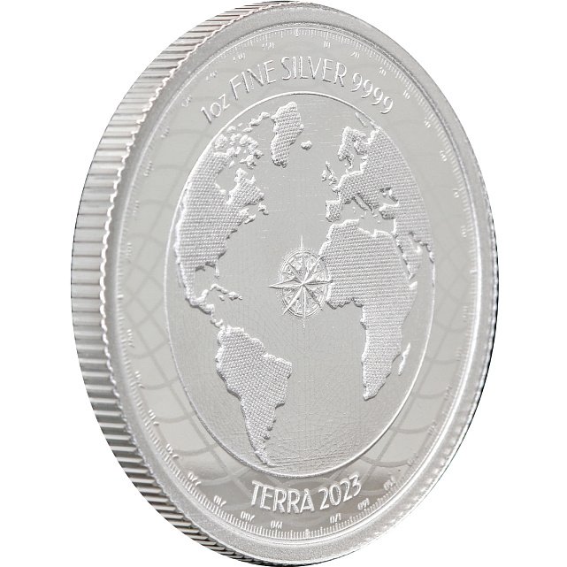 Срібна монета 1oz Терра 2 долари 2023 Ніуе (33272238) 4