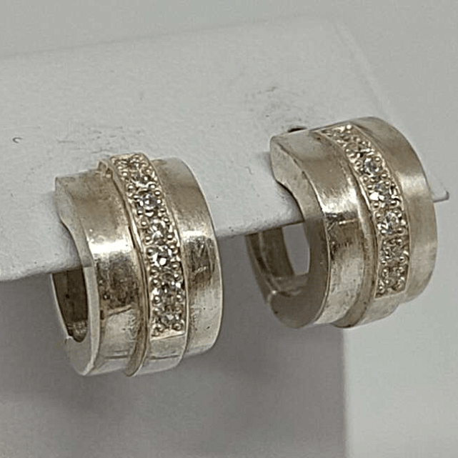 Серебряные серьги с цирконием (33476237) 0