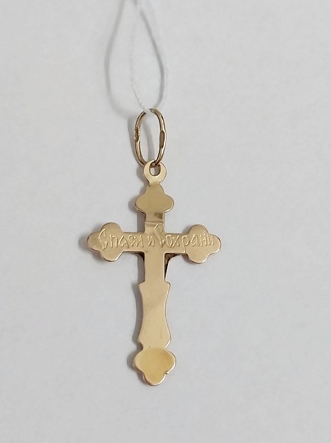 Підвіс-хрест з червоного золота (32802597) 1
