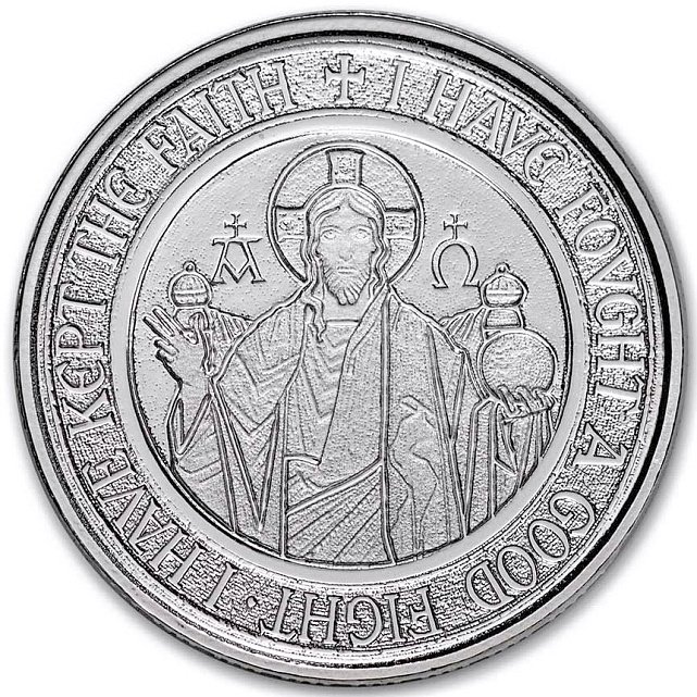 Серебряная монета 1/2oz Альфа и Омега 1 тала 2021 Самоа (29360752) 1