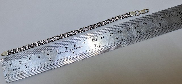 Срібний браслет із цирконієм (33671239) 2