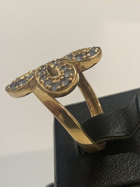 Кольцо из красного золота с цирконием (32248557) 2