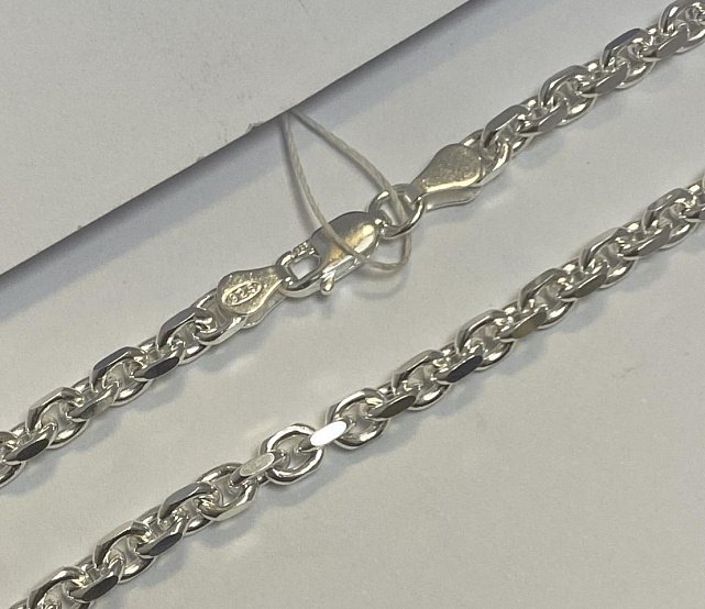 Серебряная цепь с плетением Якорное (33453762) 0