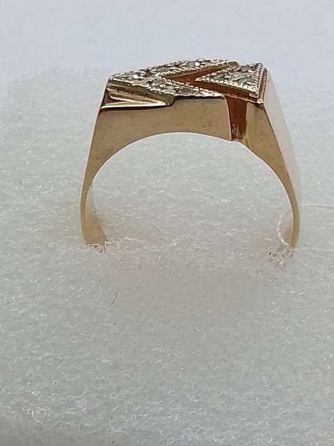 Перстень з червоного золота з цирконієм (33545413) 8