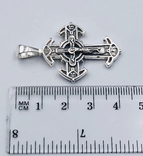 Срібний підвіс-хрест (33896510) 2