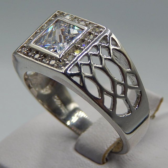Срібний перстень із цирконієм (33008868) 1