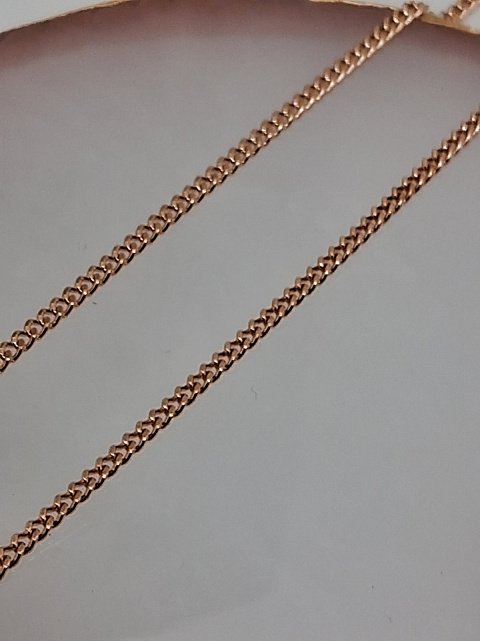 Ланцюжок з червоного золота з плетінням панцирное (32279587) 2