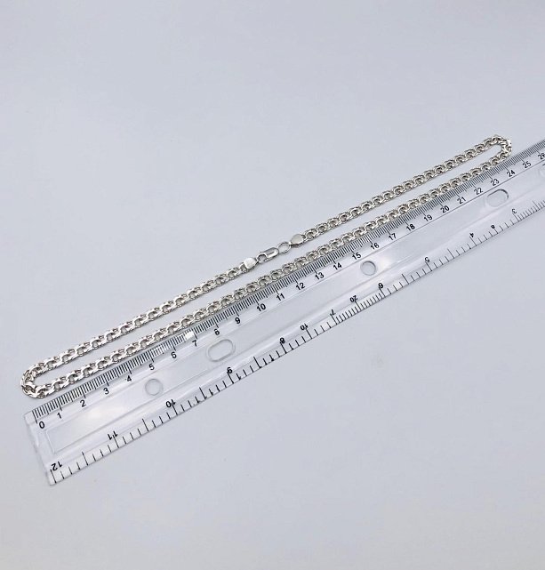 Срібний ланцюг із плетінням Бісмарк (33895737) 1