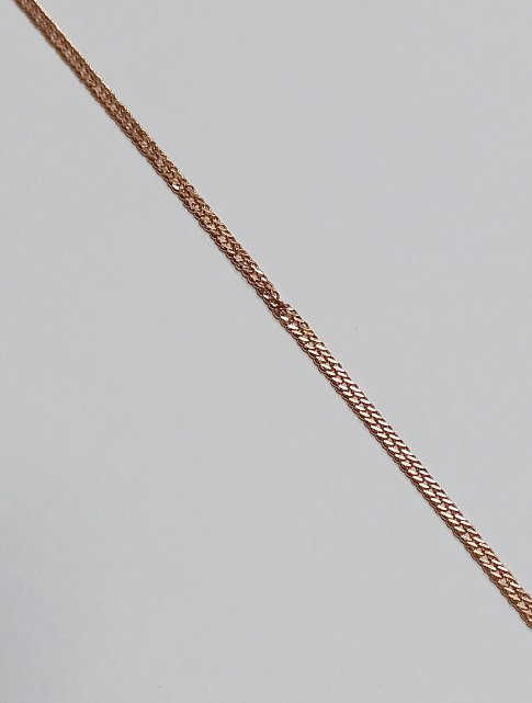Ланцюжок з червоного золота з плетінням потрійний Ромб (31964689) 1