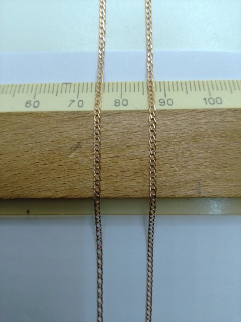 Ланцюжок з червоного золота з плетінням подвійний Ромб (33086837) 4