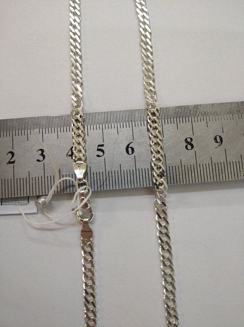 Серебряная цепь с плетением Двойной ромб (29231040) 1